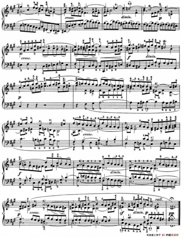 巴赫《平均律钢琴曲集·第一卷》之赋格曲（NO.14）