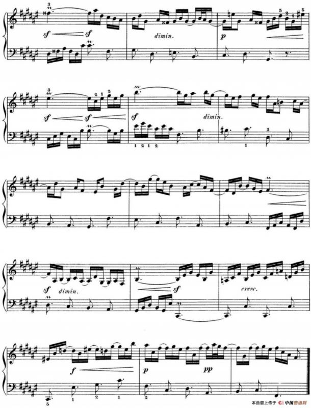 巴赫《平均律钢琴曲集·第一卷》之前奏曲（NO.13）