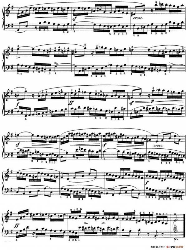 巴赫《平均律钢琴曲集·第一卷》之赋格曲（NO.10）