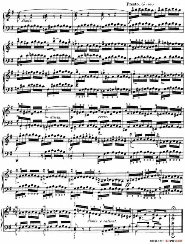 巴赫《平均律钢琴曲集·第一卷》之前奏曲（NO.10）