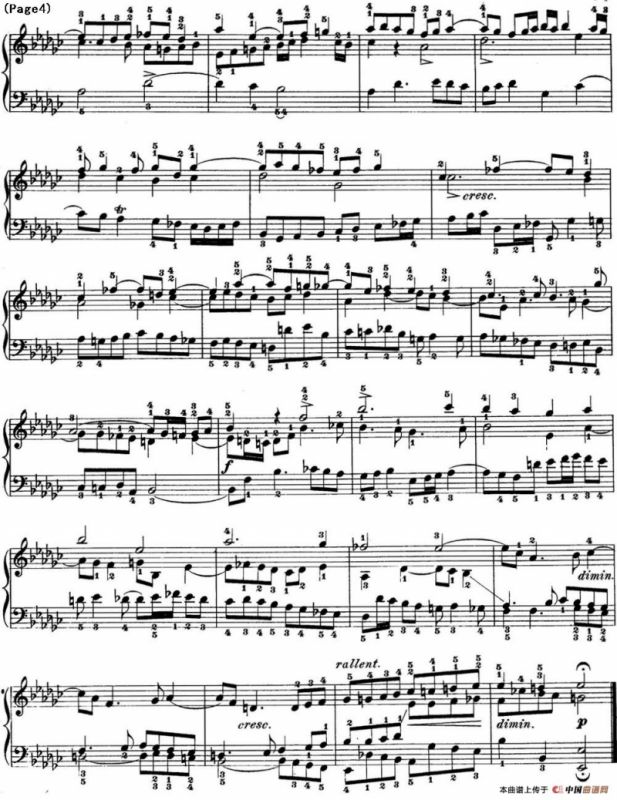 巴赫《平均律钢琴曲集·第一卷》之赋格曲（NO.8）