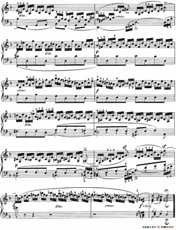 巴赫《平均律钢琴曲集·第一卷》之前奏曲（NO.6）