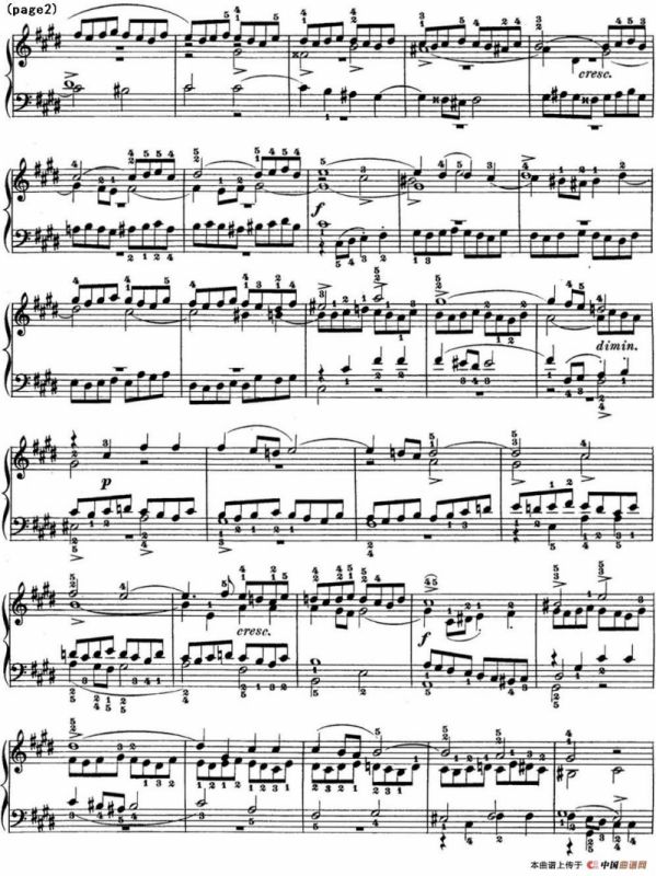 巴赫《平均律钢琴曲集·第一卷》之赋格曲（NO.4）