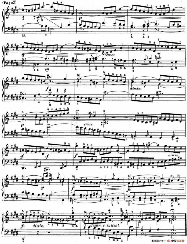 巴赫《平均律钢琴曲集·第一卷》之前奏曲（NO.4）