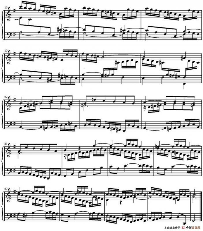 15首巴赫三部创意曲集（NO.10）