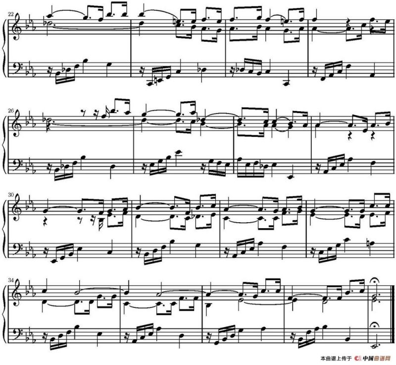 15首巴赫三部创意曲集（NO.5）