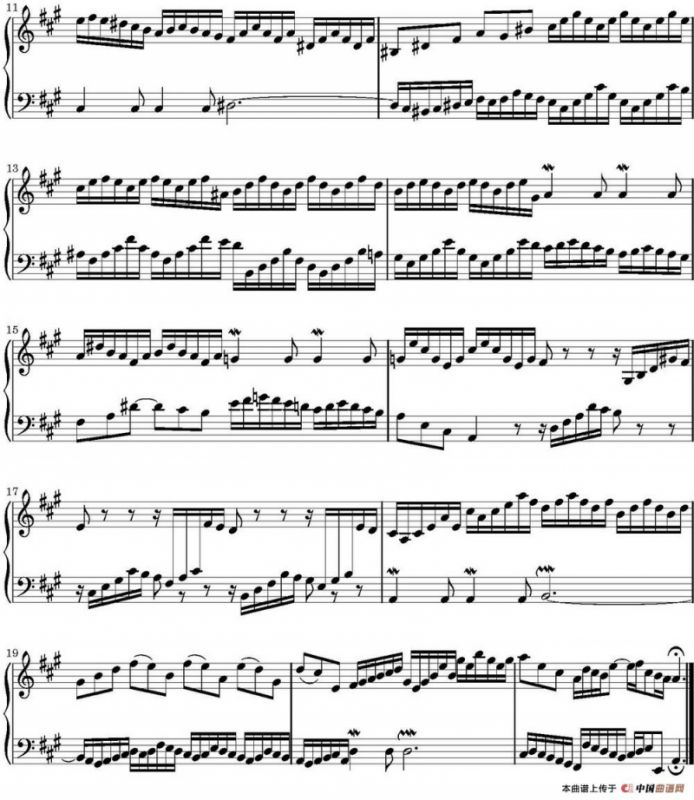 15首巴赫二部创意曲集（NO.12）