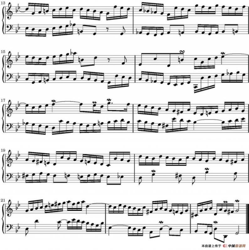 15首巴赫二部创意曲集（NO.11）