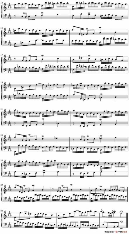 15首巴赫二部创意曲集（NO.5）