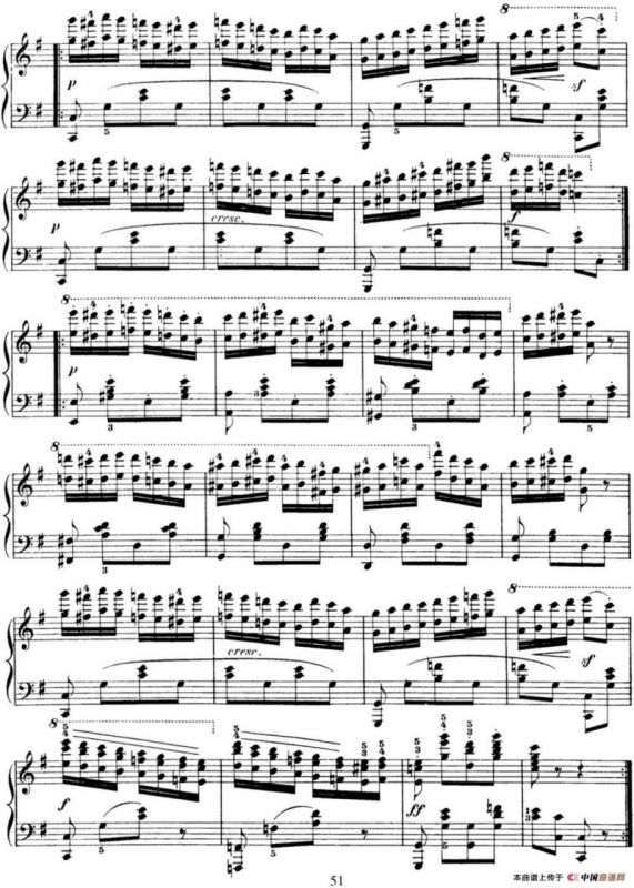 50首车尔尼Op.740钢琴手指灵巧技术练习曲（NO.49）