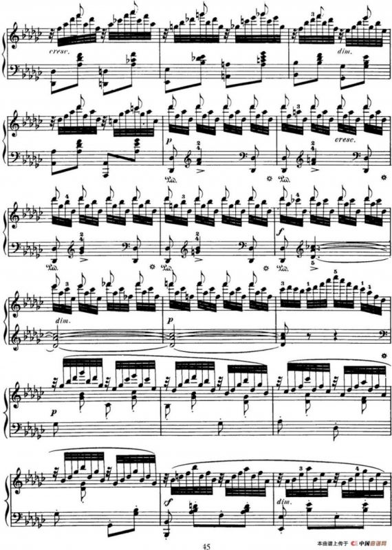 50首车尔尼Op.740钢琴手指灵巧技术练习曲（NO.47）