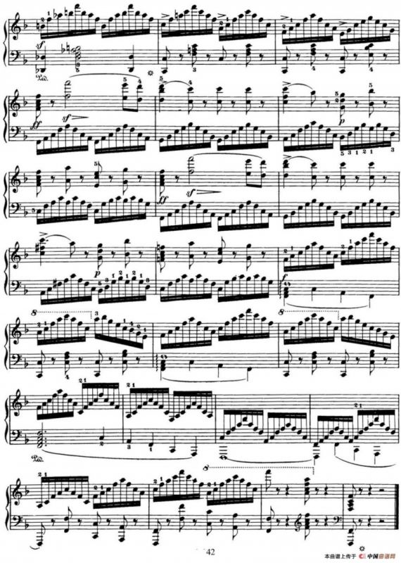 50首车尔尼Op.740钢琴手指灵巧技术练习曲（NO.46）