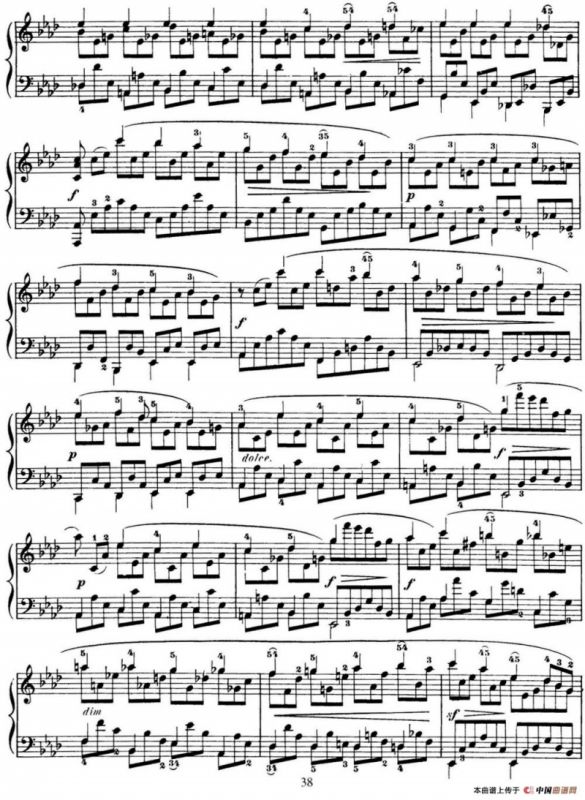 50首车尔尼Op.740钢琴手指灵巧技术练习曲（NO.45）
