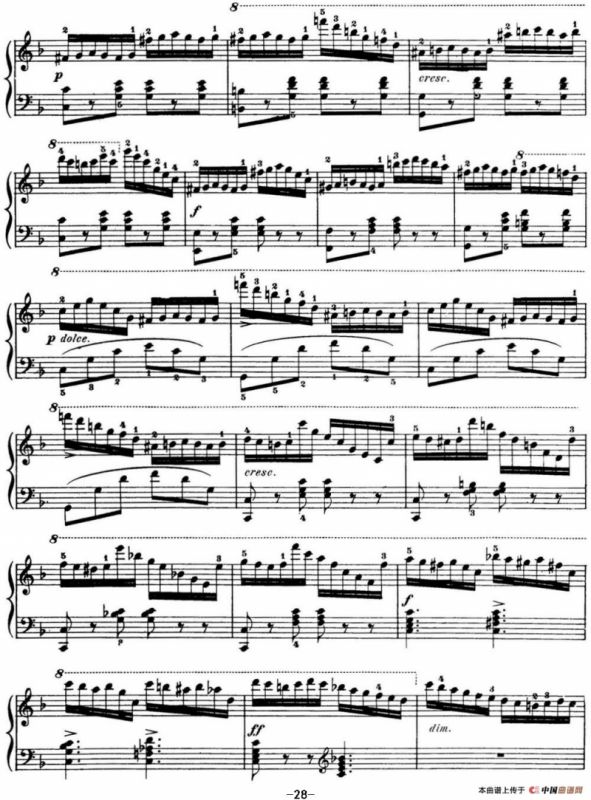 50首车尔尼Op.740钢琴手指灵巧技术练习曲（NO.42）