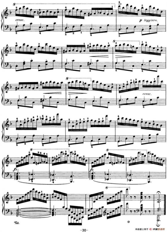 50首车尔尼Op.740钢琴手指灵巧技术练习曲（NO.42）