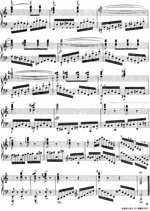 50首车尔尼Op.740钢琴手指灵巧技术练习曲（NO.41）