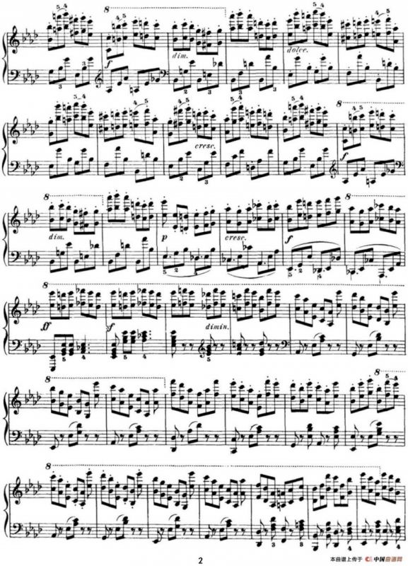 50首车尔尼Op.740钢琴手指灵巧技术练习曲（NO.33）