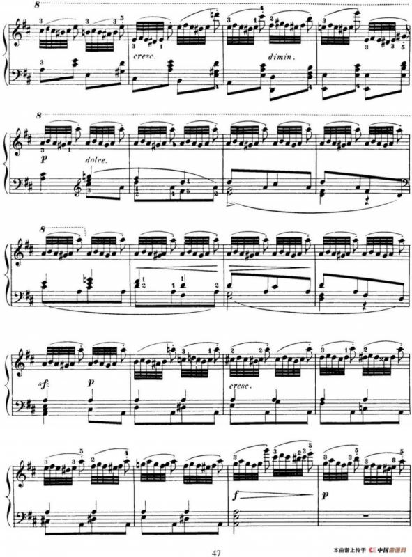 50首车尔尼Op.740钢琴手指灵巧技术练习曲（NO.29）