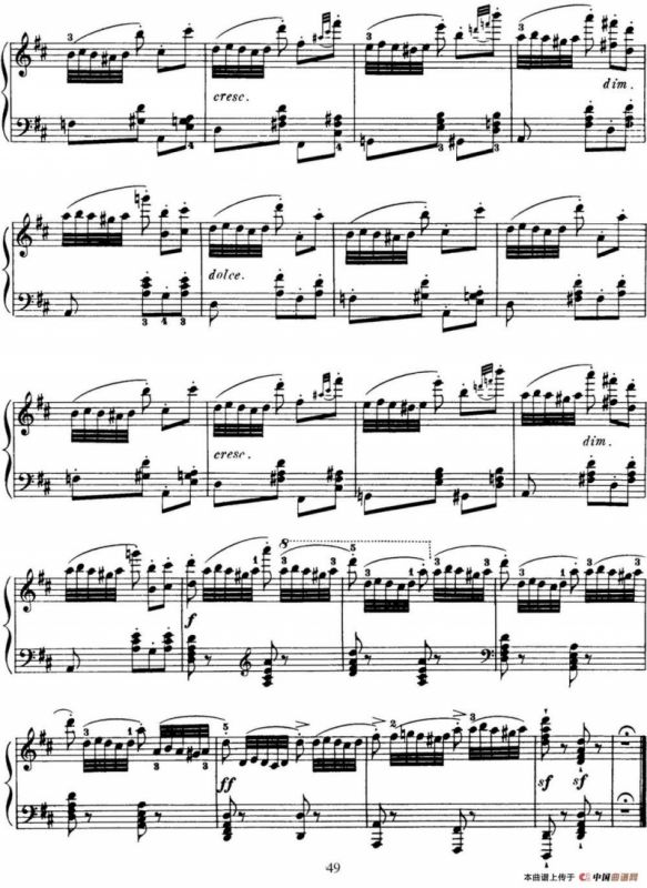 50首车尔尼Op.740钢琴手指灵巧技术练习曲（NO.29）