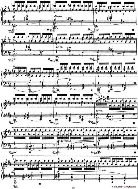 50首车尔尼Op.740钢琴手指灵巧技术练习曲（NO.27）