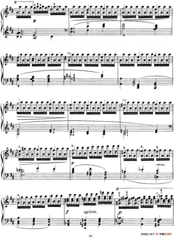 50首车尔尼Op.740钢琴手指灵巧技术练习曲（NO.27）
