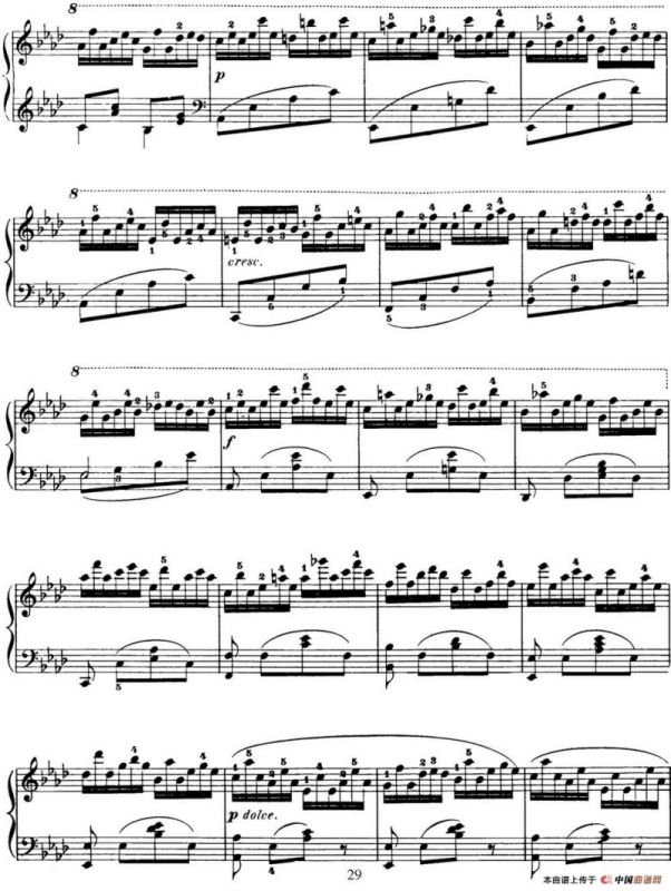 50首车尔尼Op.740钢琴手指灵巧技术练习曲（NO.24）