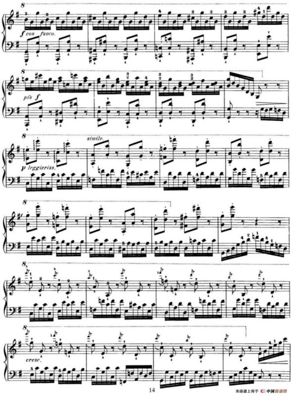 50首车尔尼Op.740钢琴手指灵巧技术练习曲（NO.20）