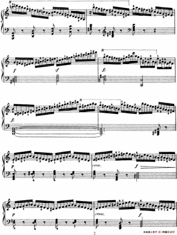 50首车尔尼Op.740钢琴手指灵巧技术练习曲（NO.17）