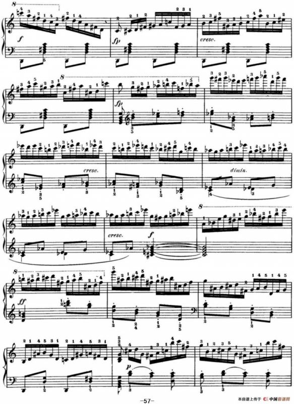 50首车尔尼Op.740钢琴手指灵巧技术练习曲（NO.16）