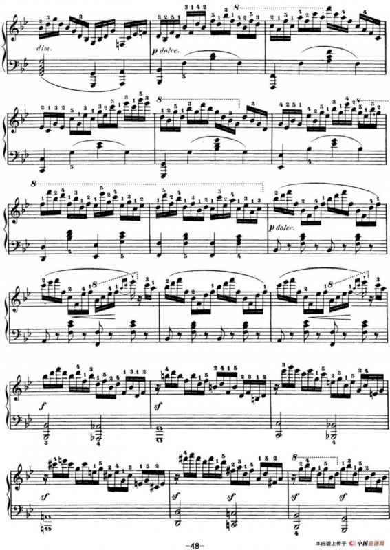 50首车尔尼Op.740钢琴手指灵巧技术练习曲（NO.14）