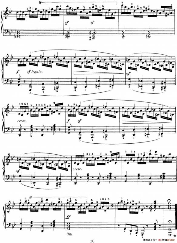 50首车尔尼Op.740钢琴手指灵巧技术练习曲（NO.14）