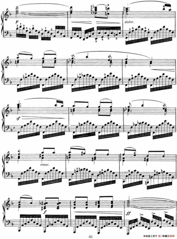 50首车尔尼Op.740钢琴手指灵巧技术练习曲（NO.12）