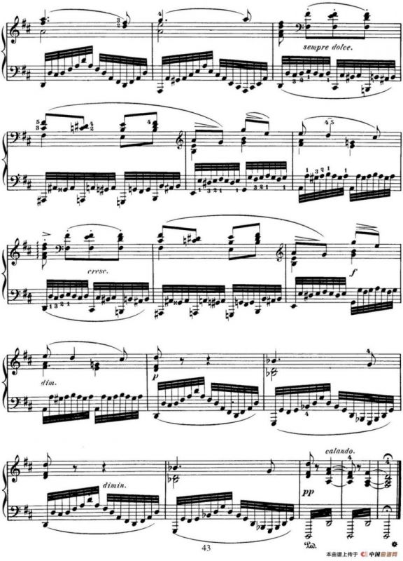 50首车尔尼Op.740钢琴手指灵巧技术练习曲（NO.12）