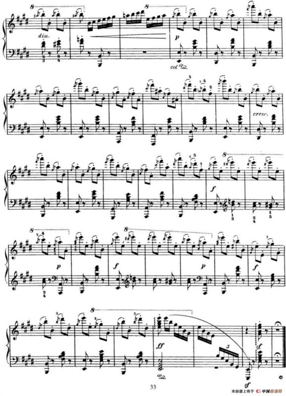 50首车尔尼Op.740钢琴手指灵巧技术练习曲（NO.9）