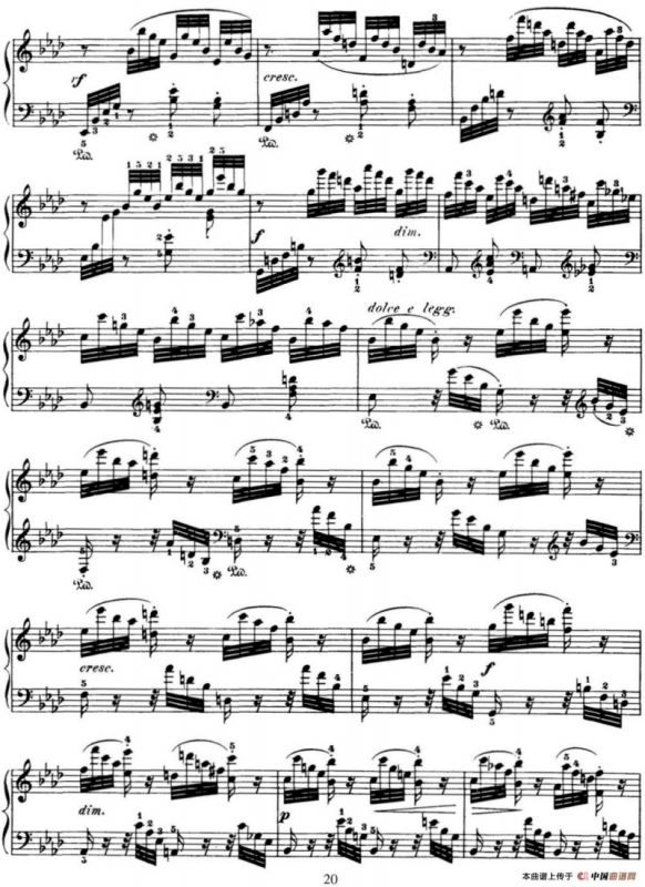 50首车尔尼Op.740钢琴手指灵巧技术练习曲（NO.6）