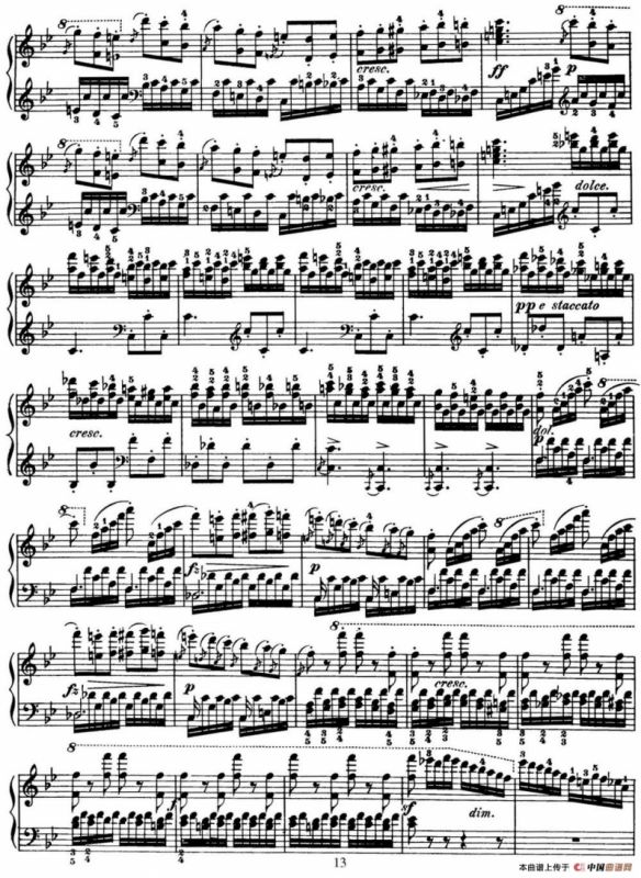 50首车尔尼Op.740钢琴手指灵巧技术练习曲（NO.4）