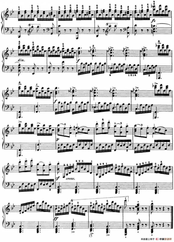 50首车尔尼Op.740钢琴手指灵巧技术练习曲（NO.4）