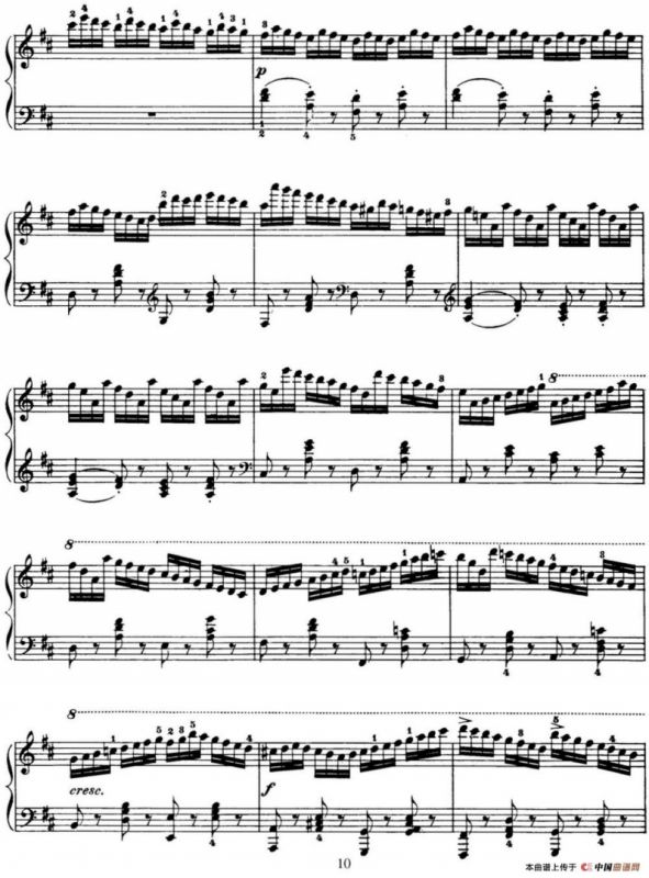 50首车尔尼Op.740钢琴手指灵巧技术练习曲（NO.3）