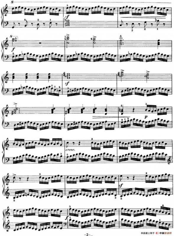 50首车尔尼Op.740钢琴手指灵巧技术练习曲（NO.1）