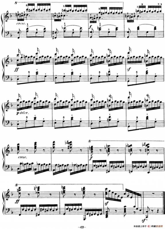 40首车尔尼Op.299钢琴快速练习曲（NO.40）