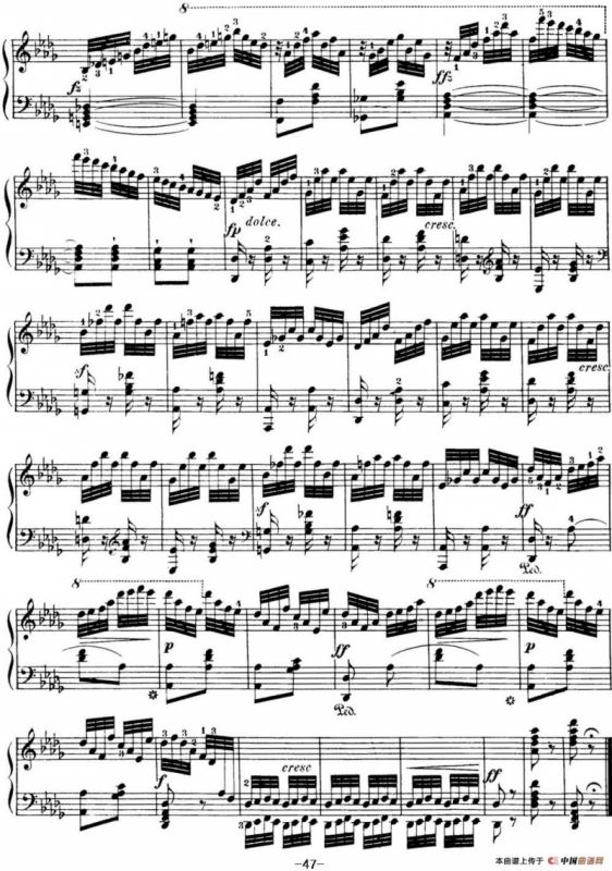 40首车尔尼Op.299钢琴快速练习曲（NO.39）