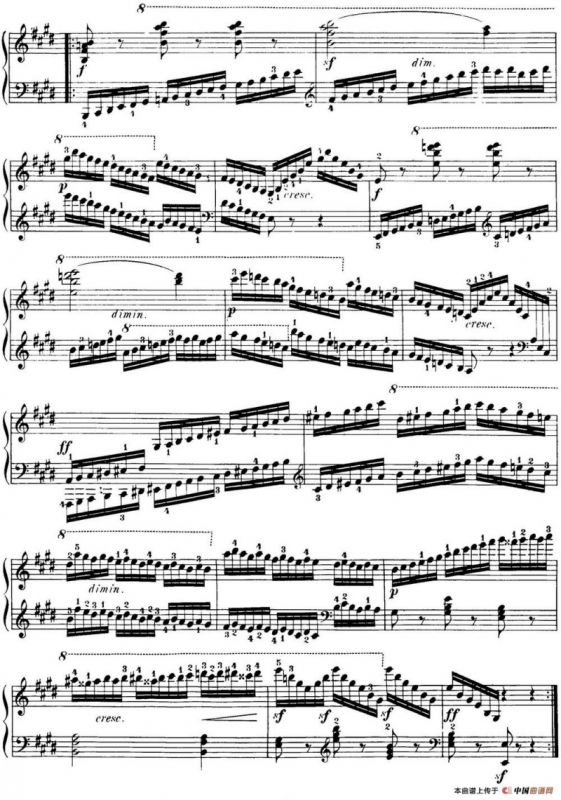 40首车尔尼Op.299钢琴快速练习曲（NO.33）