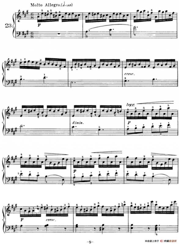 40首车尔尼Op.299钢琴快速练习曲（NO.23）