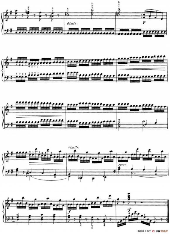 40首车尔尼Op.299钢琴快速练习曲（NO.22）