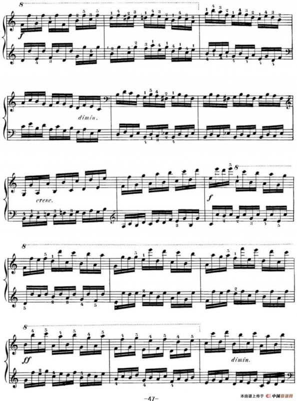 40首车尔尼Op.299钢琴快速练习曲（NO.20）