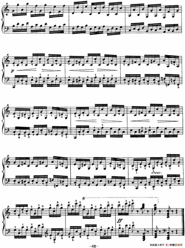 40首车尔尼Op.299钢琴快速练习曲（NO.20）