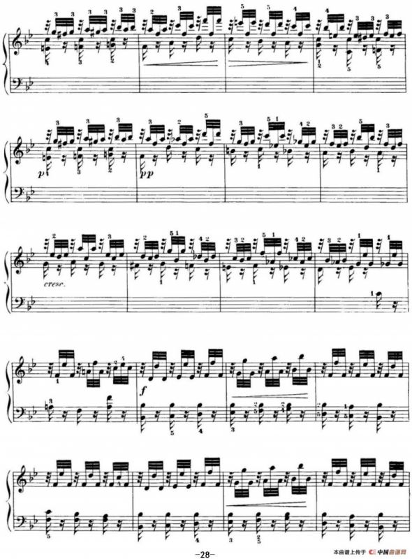 40首车尔尼Op.299钢琴快速练习曲（NO.13）