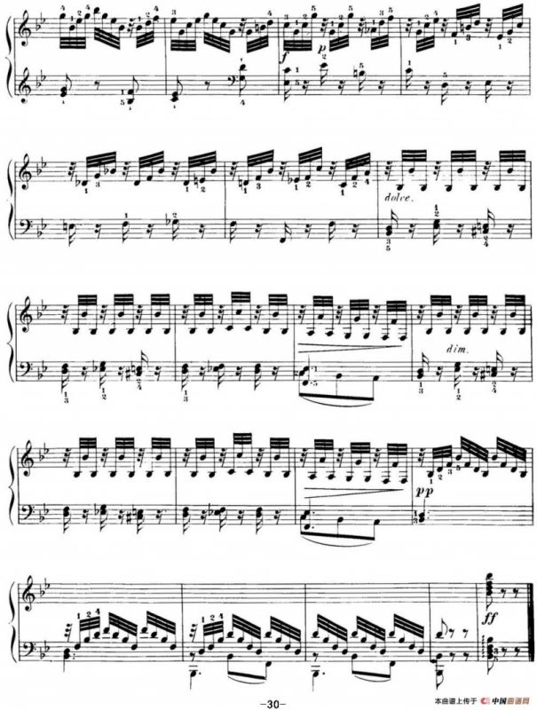 40首车尔尼Op.299钢琴快速练习曲（NO.13）