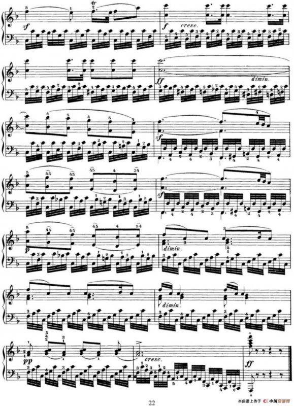 40首车尔尼Op.299钢琴快速练习曲（NO.10）