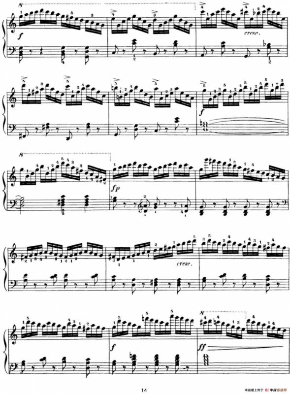 40首车尔尼Op.299钢琴快速练习曲（NO.8）